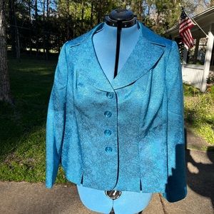 Blue Kasper ladies jacket, would look fabulous with formal wear.